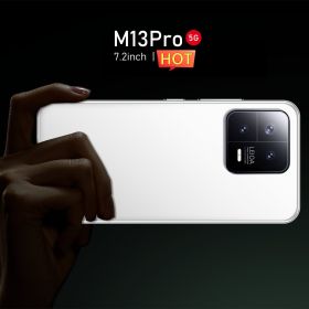 Brand New Mobile Phone M13Pro Dual Nano SIM Android Version US Ready In Stock 256GB (Color: White)