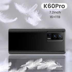 Wholesale Brand New Smart Mobile Phone K60PRO Dual Nano SIM Android Version Ready In Stock (Color: Black)